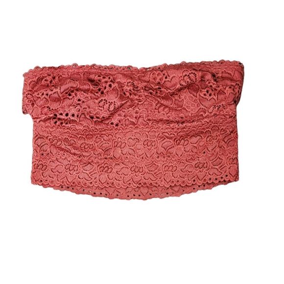 aerie Other - Aerie Rust Red Lace Strapless Bralette